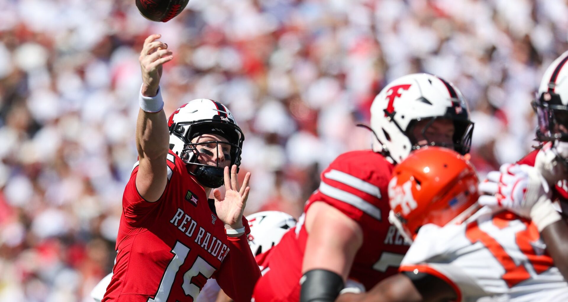 Romaine has 2 quick pick-6s as No. 11 Texas Tech beats Sam Houston