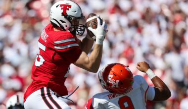 Double pick-6s: Texas Tech LB Austin Romaine returns 2 interceptions for TDs on consecutive passes