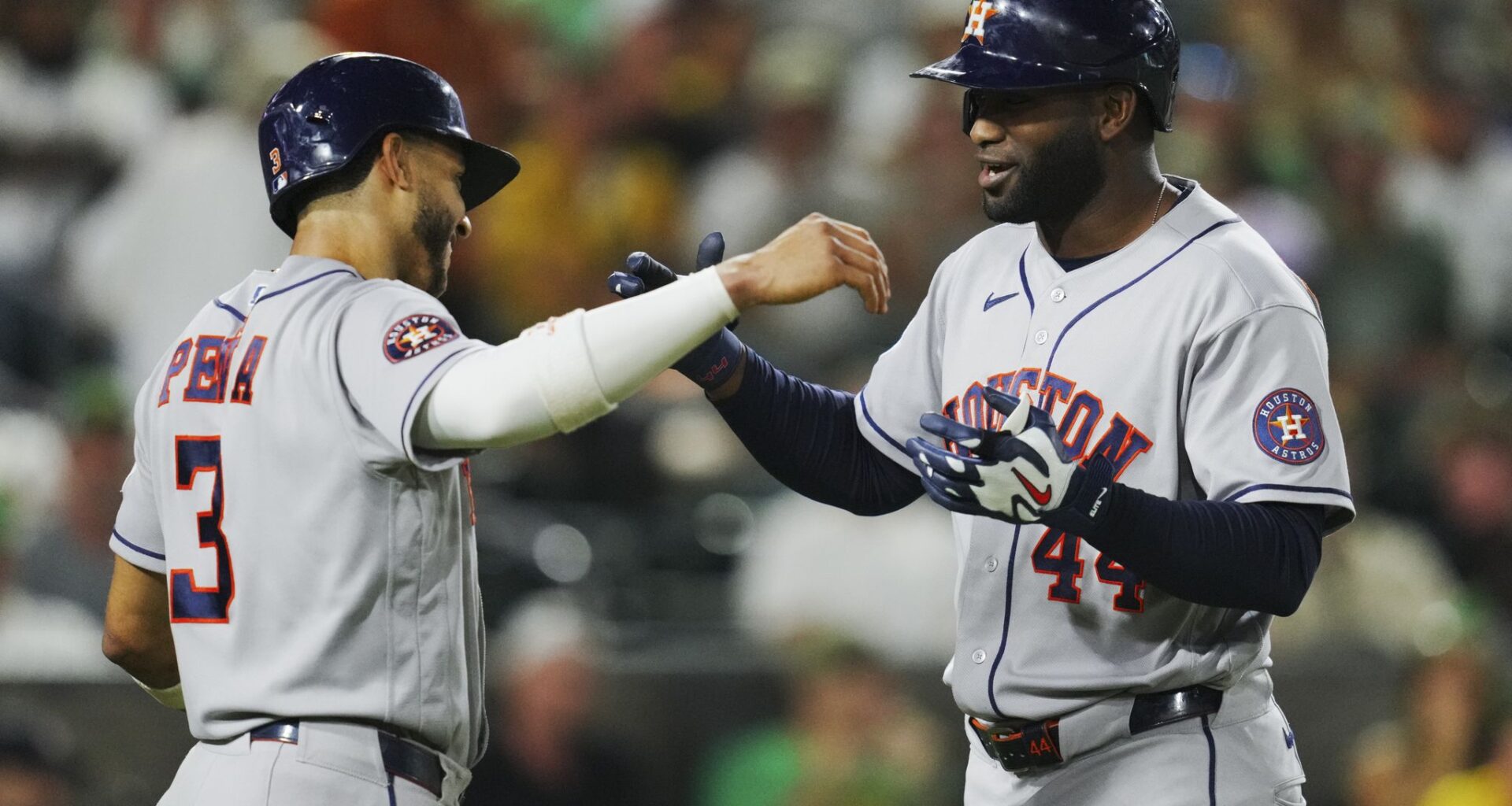 Houston Astros rout A's to stay atop AL West standings with Rangers