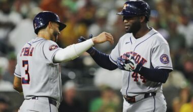 Houston Astros rout A's to stay atop AL West standings with Rangers