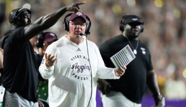 AP top 25 college football poll: Aggies plummet, Texas stays at No. 1