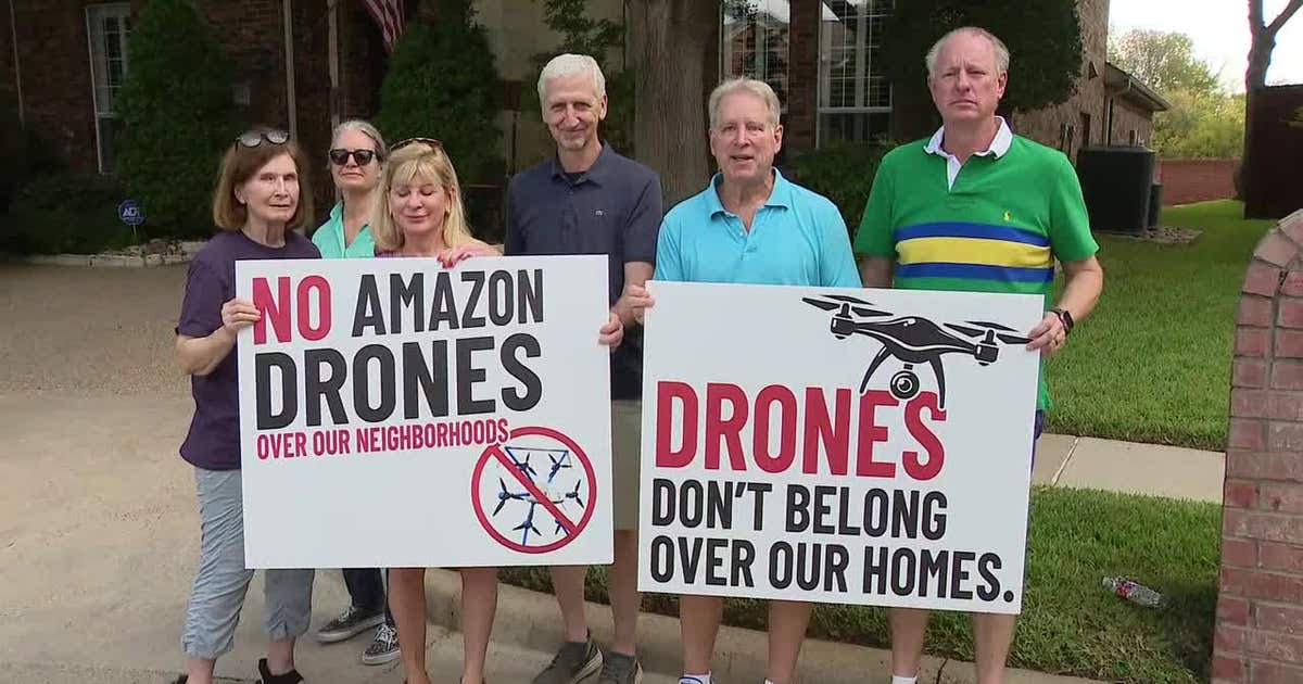 Richardson residents protest loud, low-flying Amazon delivery drones
