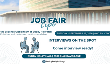 Legends Global at Buddy Holly Hall to host job fair September 29