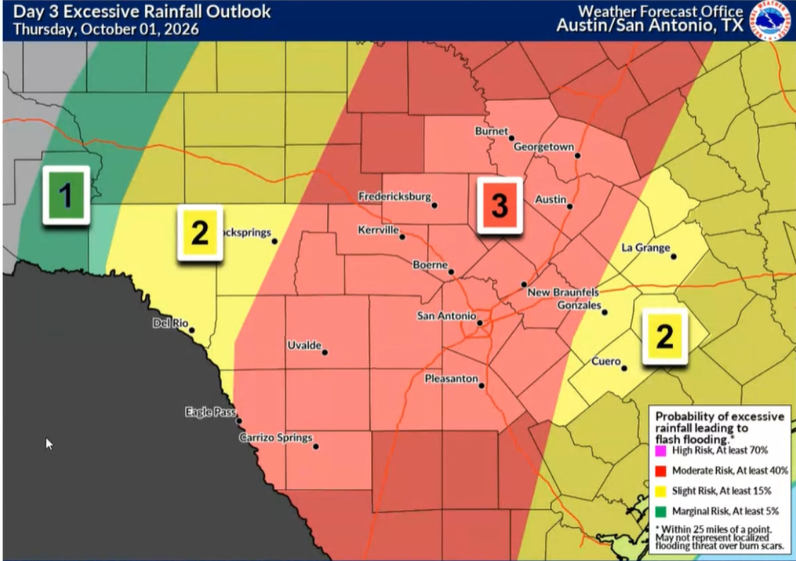 Flooding, hail, tornado threats loom over San Antonio area