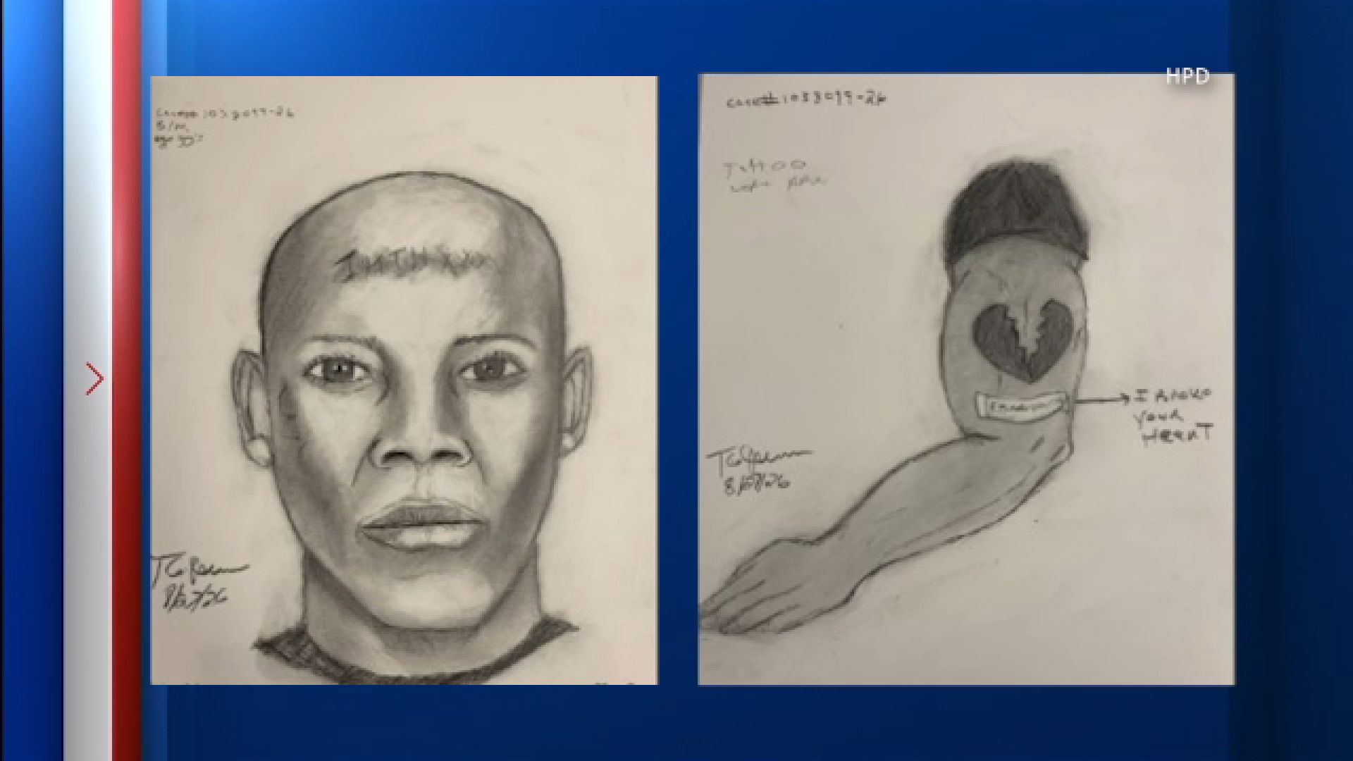 A sketch of a suspect accused of an attempted kidnapping near Memorial Park was released by HPD on Friday.