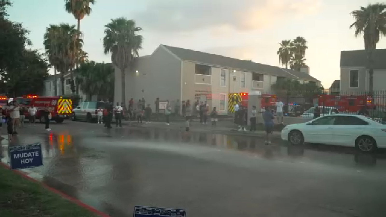 Firefighters work to cool down Sharpstown residents on fifth day without power
