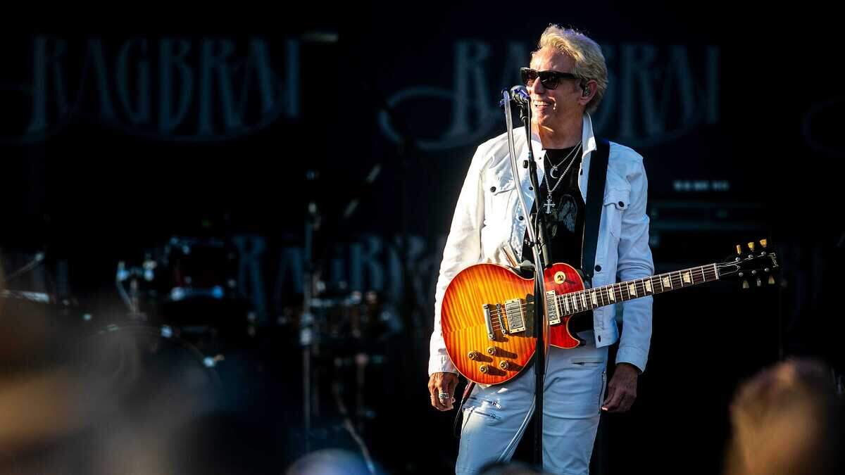 Don Felder smiles while performing during the fourth day of RAGBRAI, Wednesday, July 27, 2022, in Mason City, Iowa. 220727 Ragbrai 4 Jc 028 Jpg Don Felder smiles while performing during the fourth day of RAGBRAI, Wednesday, July 27, 2022, in Mason City, Iowa. 220727 Ragbrai 4 Jc 028 Jpg