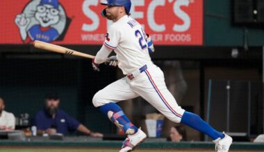 Brandon Nimmo has 4 hits, 5 RBIs as Rangers beat A’s – NBC 5 Dallas-Fort Worth