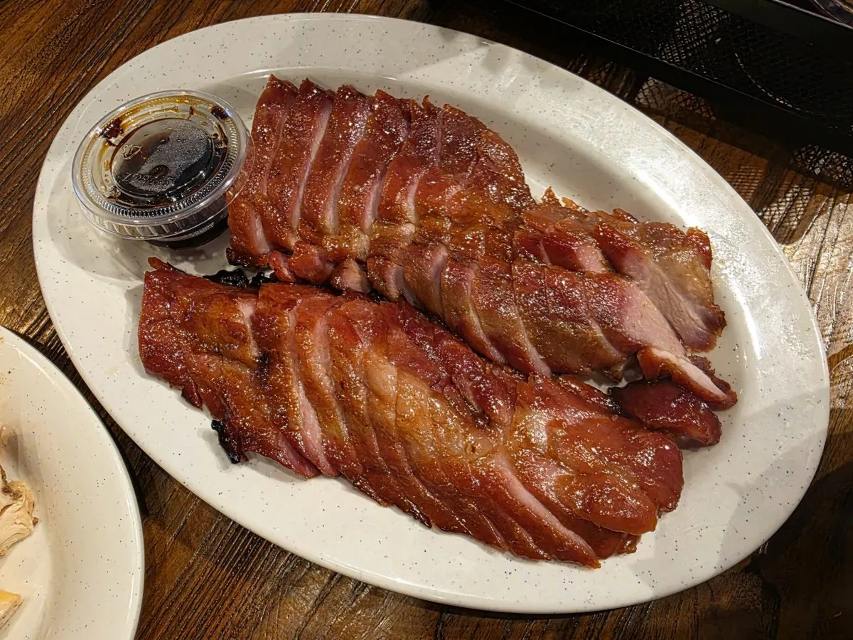 An order of char siu at One Roast. Photo by Mario-Sebastian Berry.