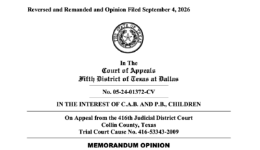 What are the limits on spousal support in Texas? Dallas Court of Appeals ruling clarifies alimony rules in Texas.