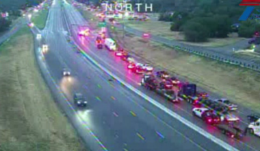 Highway 287 closed after garbage truck crashes into bridge overpass in Fort Worth, officials say