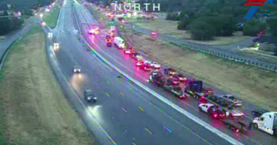 Highway 287 closed after garbage truck crashes into bridge overpass in Fort Worth, officials say