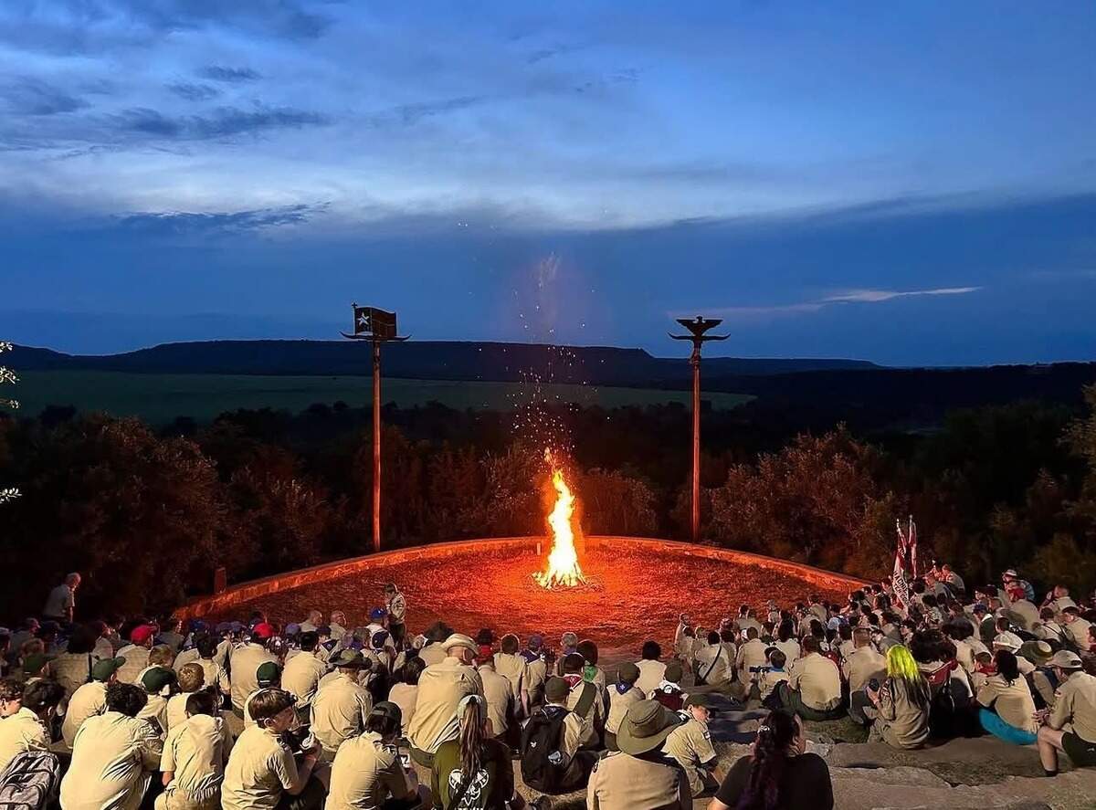 The Sunday night welcoming campfire was a cherished tradition at Worth Ranch, the historic Scouting America wilderness camp in Palo Pinto County. The camp was ravaged by the Ross Fire on Monday, Aug. 24, 2026, and funds are being raised to restore the property