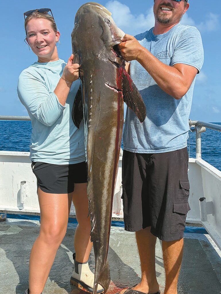 Caught a cobia - Port Aransas South Jetty