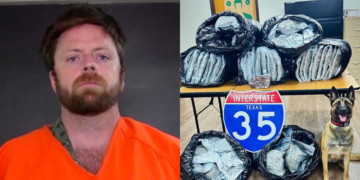 Lubbock man arrested in Waco after 133 pounds of marijuana, $6,804 found in truck