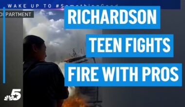 Video shows Richardson Police teen cadet helping fight house fire – NBC 5 Dallas-Fort Worth