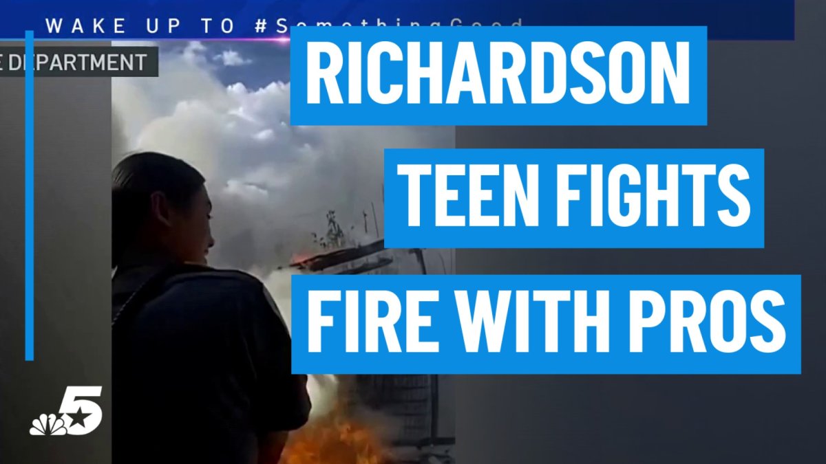 Video shows Richardson Police teen cadet helping fight house fire – NBC 5 Dallas-Fort Worth
