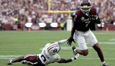 Texas A&M earns first win of football season in shutout over Missouri State
