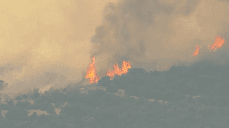 A fast-moving wildfire burning west of Fort Worth has exploded in size, forcing evacuations in parts of North Texas and destroying structures as crews race to contain it. (KTVT)