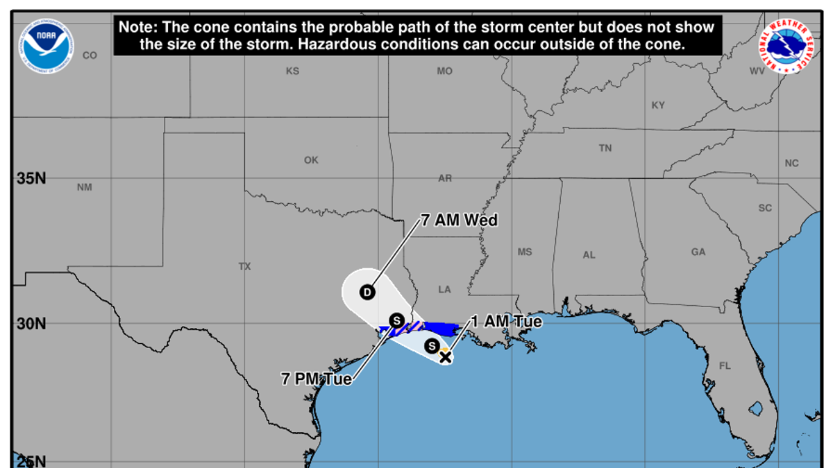 Tropical Storm Edouard Forms In Gulf Of America; Tracks Toward Texas Coast