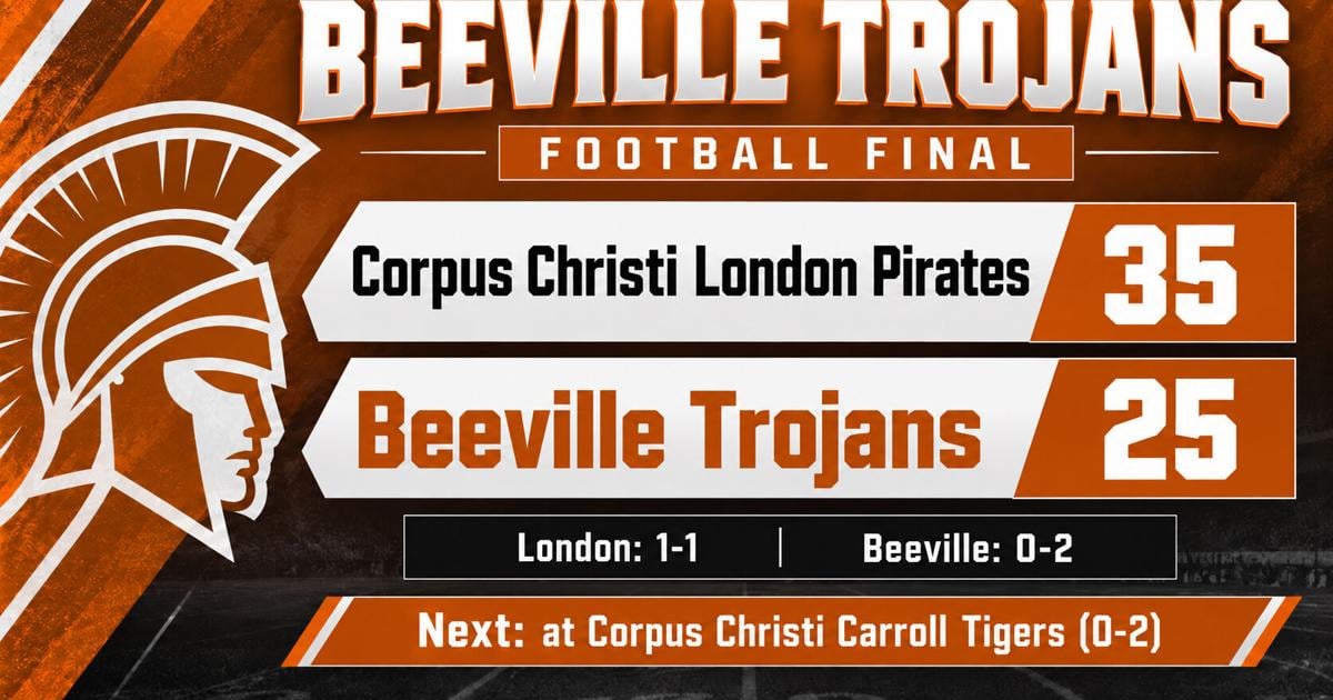 Trojans fall to 0-2 after 35-25 loss to CC London | Beeville Sports