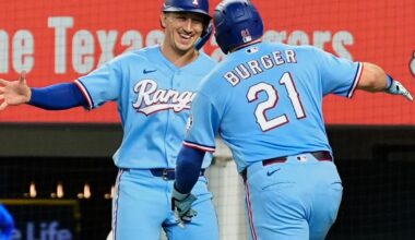 Jake Burger homers twice as Rangers beat Rays 8-6 to split 4-game series | Pro National Sports