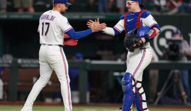 Rangers reach .500 again and tie for AL West lead with 7-3 victory over Red Sox | Region