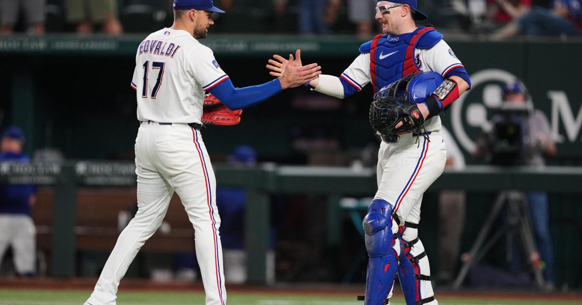 Rangers reach .500 again and tie for AL West lead with 7-3 victory over Red Sox | Region