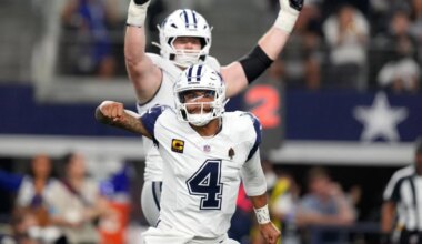 Dak Prescott ties Tony Romo's franchise record for Cowboys with 248th touchdown pass