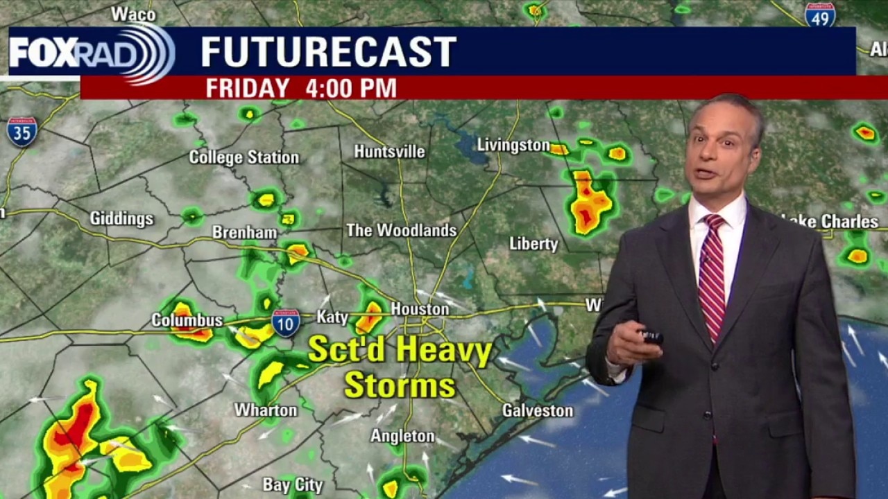 Houston weather: Scattered rain Friday; Labor Day weekend storms