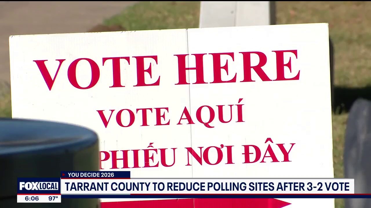 PREVIOUS COVERAGE: Tarrant County reducing number of polling sites