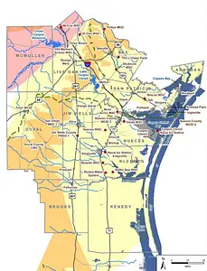 Corpus Christi's water crisis newsletter Coastal Bend map
