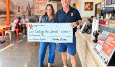 Cowboy Chicken Plano donates to nonprofit for veterans, their families