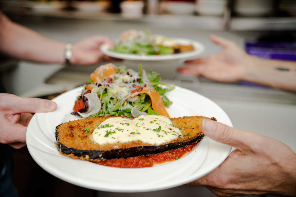 42-years of hero dishes, including the eggplant parmesean, from Hurst’s La Bistro have made their way over to the Benouared’s family newest concept, On The Rocks Italian Steakhouse in Burleson.