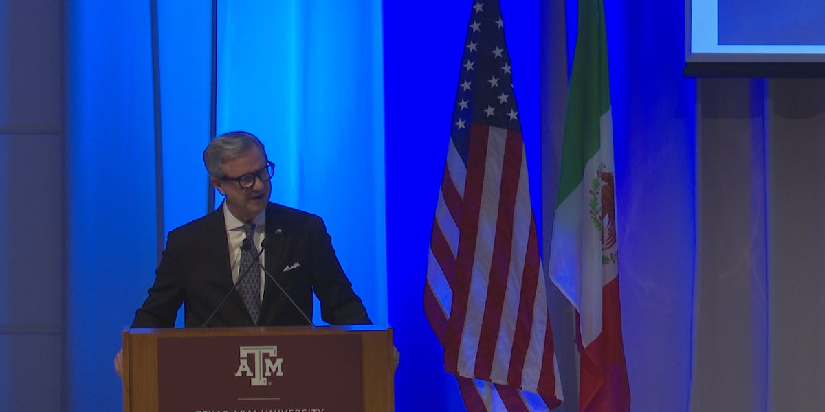 Texas’ new Secretary of State makes first major Brazos Valley appearance, focuses on border traffic and Mexico trade