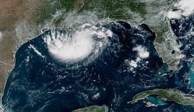Tropical Storm Edouard heads for Texas and Louisiana while a storm moves toward Hawaii