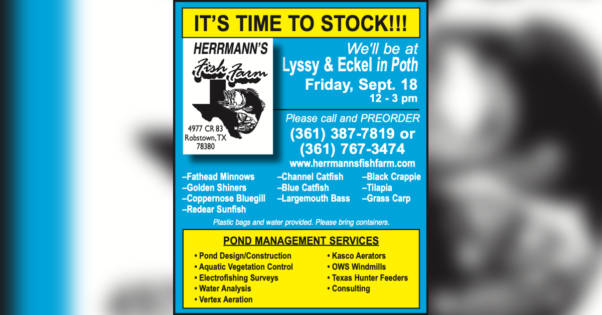 It’s time to stock! 🐟 Herrmann’s Fish Farm