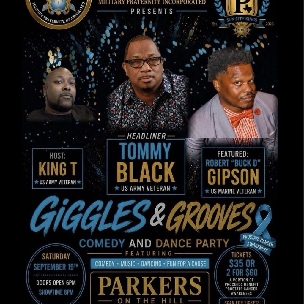 Giggles & Grooves: Comedy, Music, and Dance Party to Benefit Prostate Cancer Awareness in El Paso