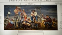 Cooper Post Office mural New Deal and the West UT Dallas