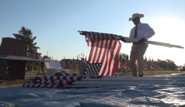 1,000 flags placed at Huneke Park to honor Sept. 11 victims