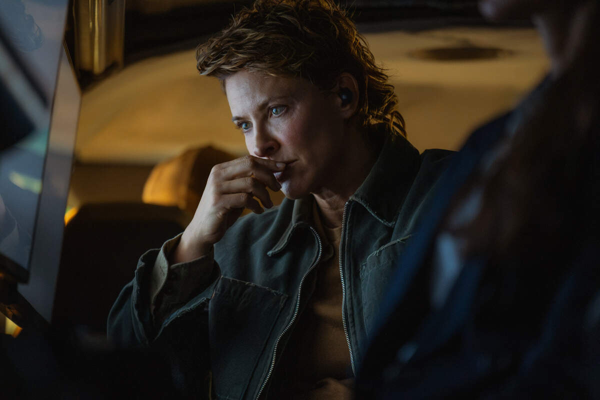 Jill Wagner as Bobby in “Lioness,” episode 5, season 3, streaming on Paramount+, 2026.