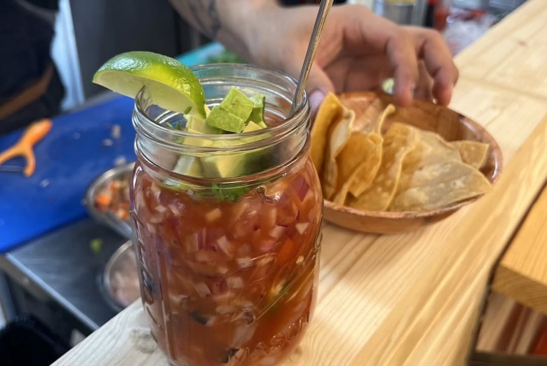 El Fish Demon's menu is focused on ceviches, aguachiles, tostadas and fish tacos.