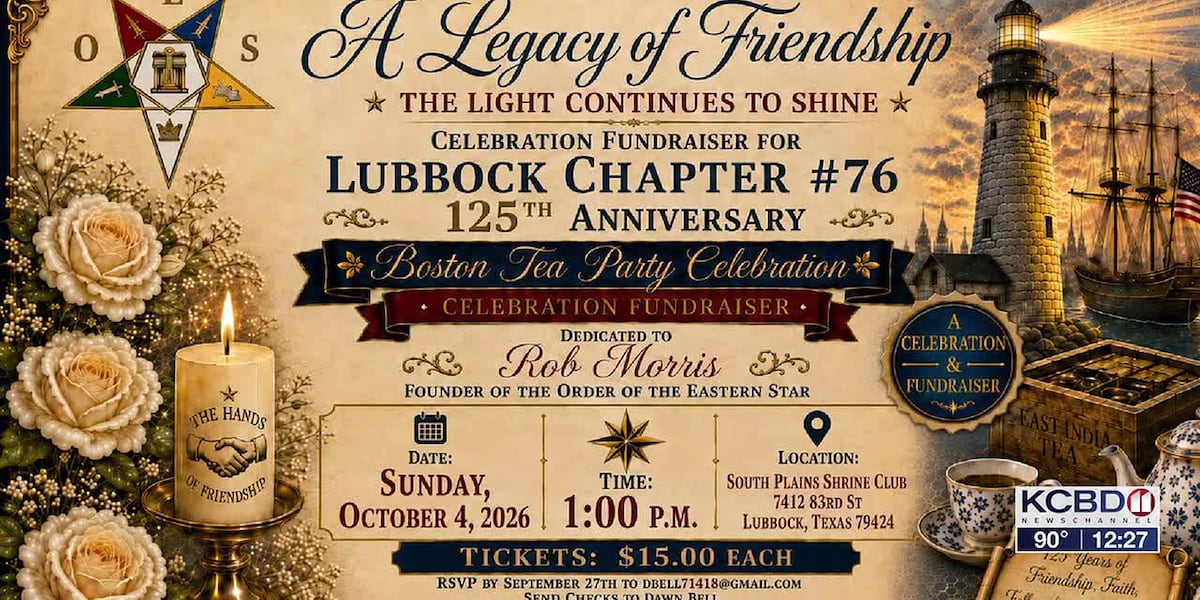 Noon Notebook: Lubbock Chapter 76 “Legacy Of Friendship” Boston Tea Party Celebration