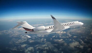NetJets Bombardier Global 8000 private jet