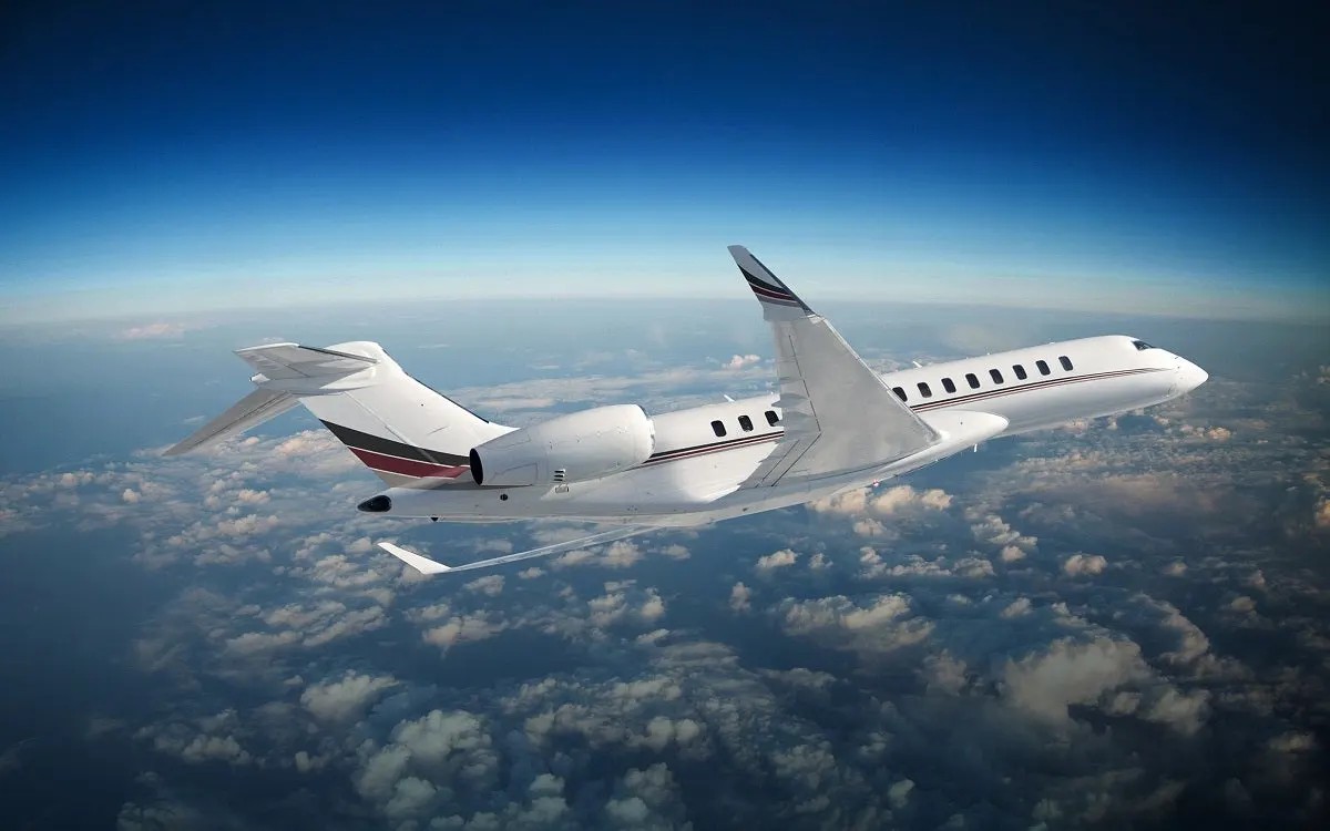 NetJets Bombardier Global 8000 private jet