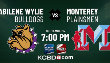 Monterey vs. Abilene Wylie, tonight on KCBD Streaming App