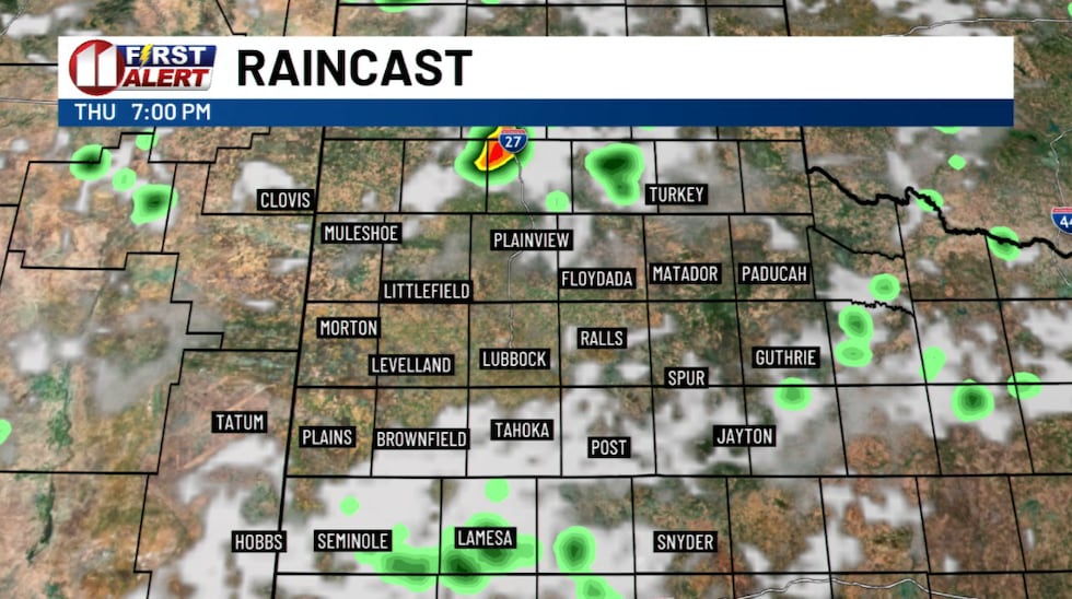 Model Outlook for 7 PM Thursday