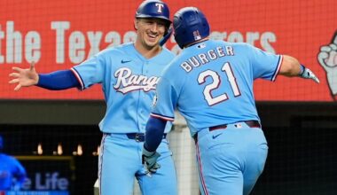 Jake Burger homers twice as Rangers beat Rays 8-6 to split 4-game series – Orlando Sentinel