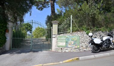 The entrance of the Renoir Museum where thieves stole four valuable Renoir paintings, in Cagnes-sur-Mer, Tuesday, Sept. 8, 2026. (AP Photo/Philippe Magoni)