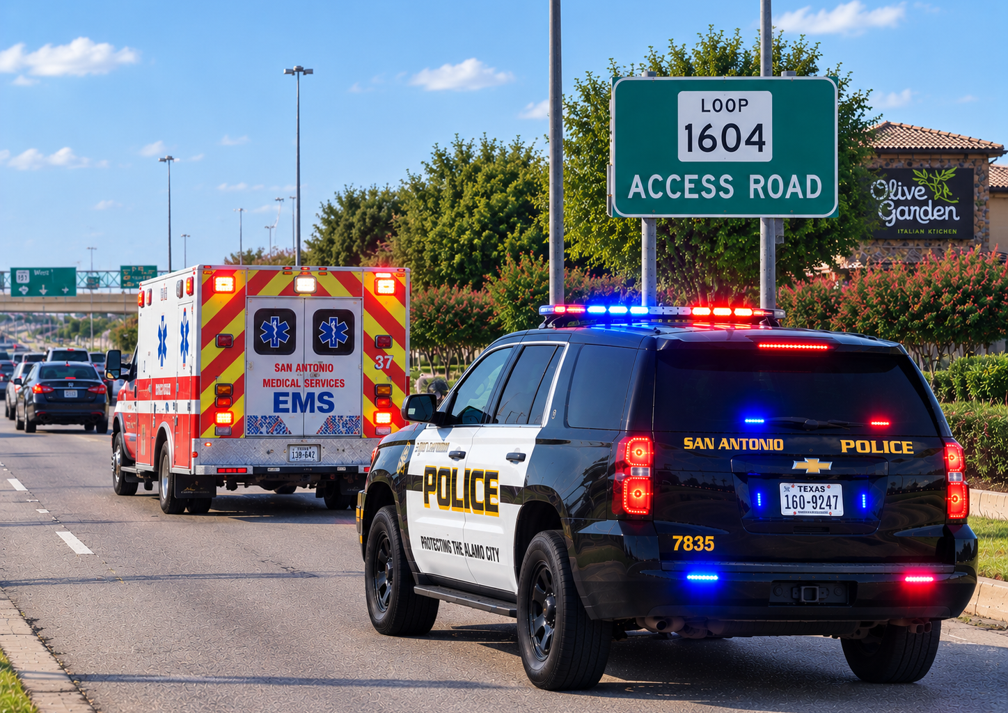 Young child hit by car near Olive Garden on Loop 1604
